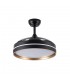 Ventilador Nalon DC 72W 7200Lm 3 Aspas Negro/Oro CCT