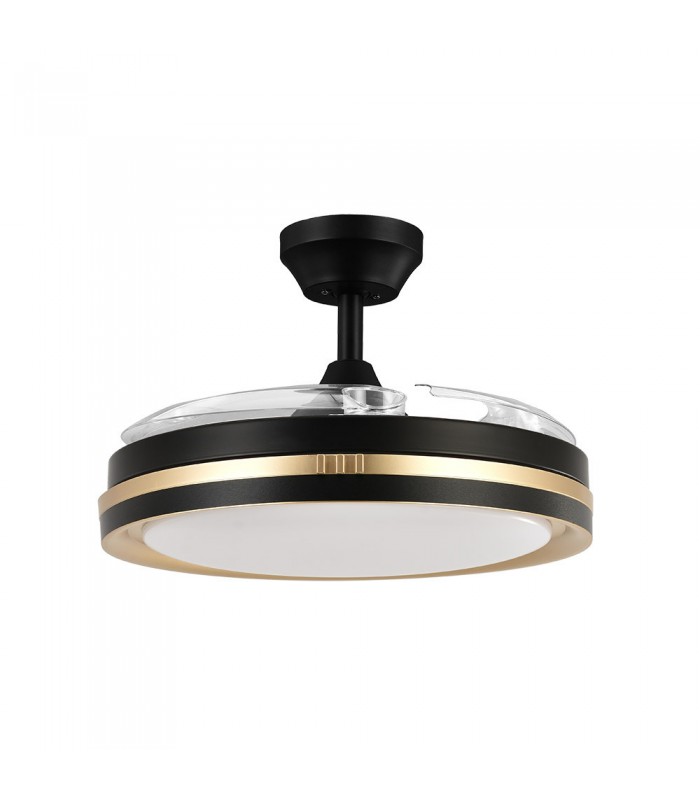 Ventilador Viper DC 72W 7200Lm 3 Aspas Negro/Oro CCT