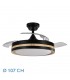Ventilador Viper DC 72W 7200Lm 3 Aspas Negro/Haya CCT