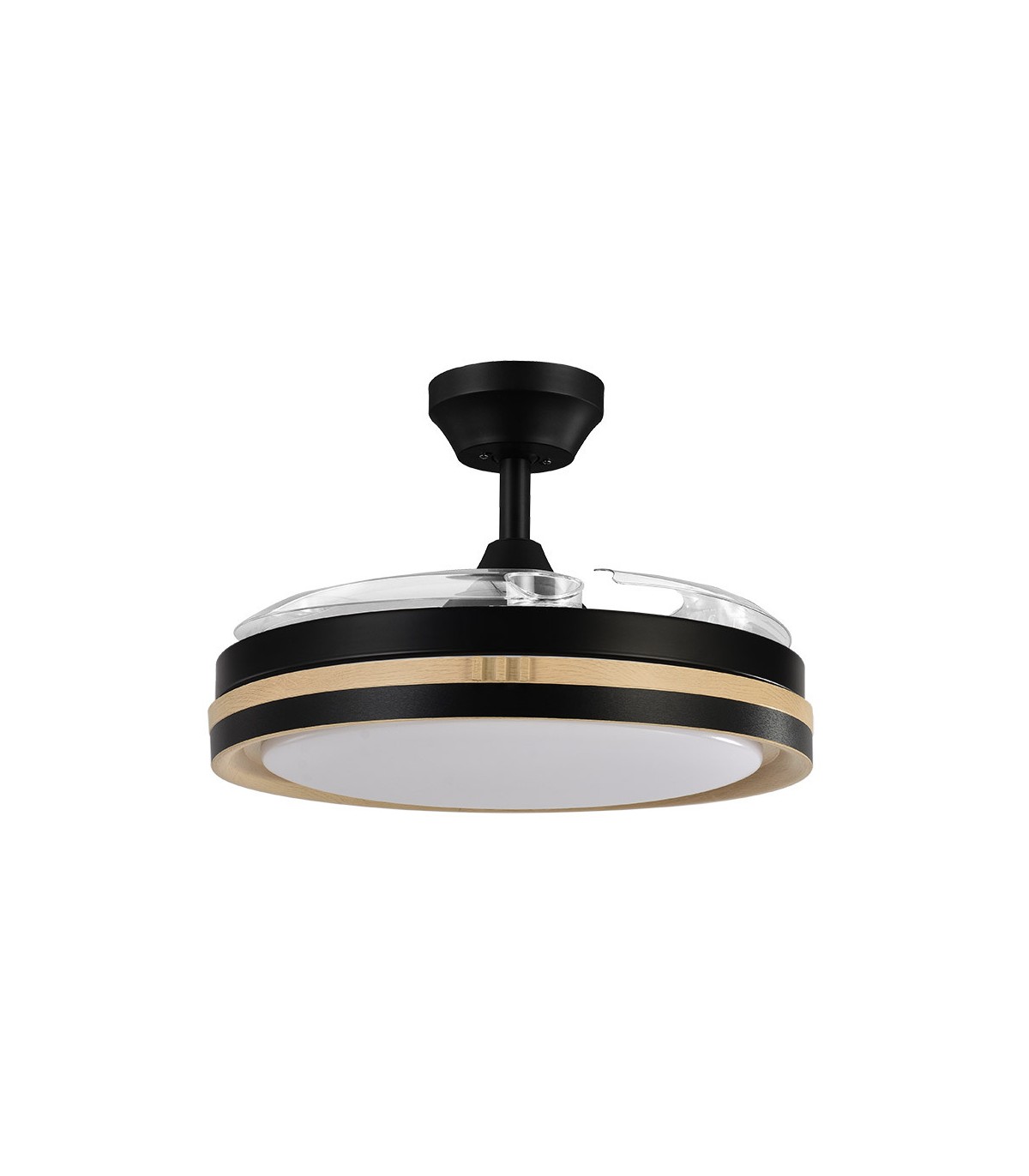 Ventilador Viper DC 72W 7200Lm 3 Aspas Negro/Haya CCT