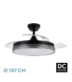 Ventilador Escarcha DC 72W 7200Lm 3 Aspas Negro/Gris CCT