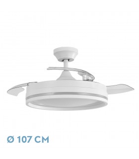 Ventilador Cerrato DC 72W 7200Lm 3 Aspas Blanco CCT