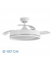 Ventilador Cerrato DC 72W 7200Lm 3 Aspas Blanco CCT