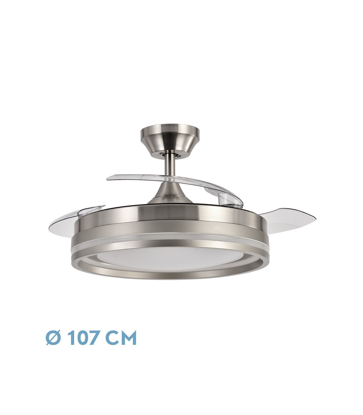 Ventilador Cerrato DC 72W 7200Lm 3 Aspas Niquel CCT