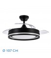 Ventilador Cerrato DC 72W 7200Lm 3 Aspas Negro CCT