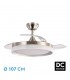 Ventilador Zenit DC 72W 7200Lm 3 Aspas Niquel CCT
