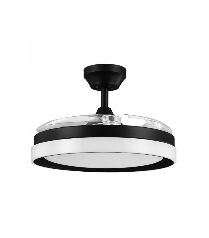 Ventilador Zenit DC 72W 7200Lm 3 Aspas Negro CCT