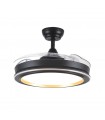 Ventilador Picolo DC 72W 6226Lm 3 Aspas Negro/Oro CCT