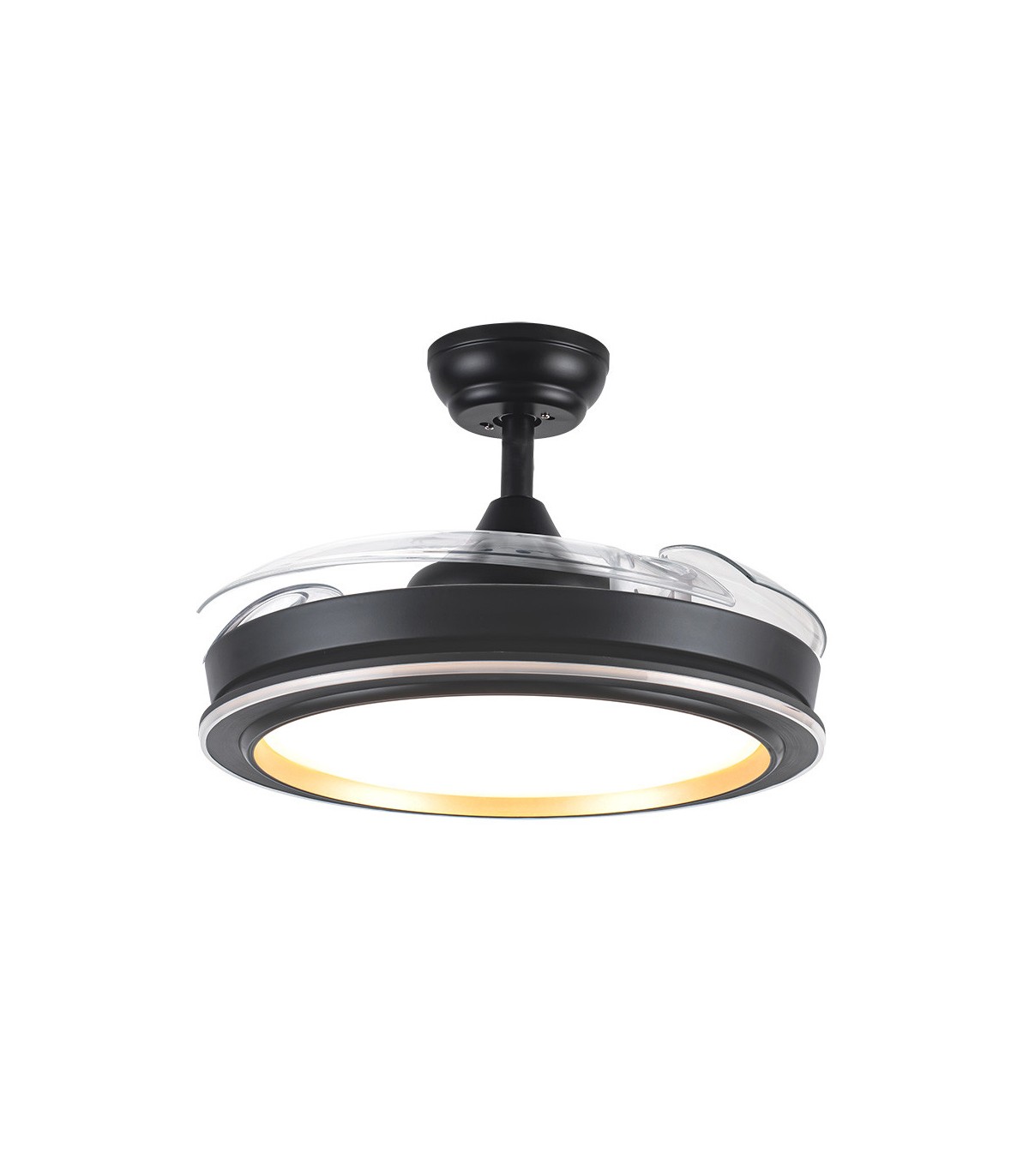 Ventilador Picolo DC 72W 6226Lm 3 Aspas Negro/Oro CCT