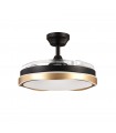 Ventilador Blondi DC 72W 7200Lm 3 Aspas Negro/Oro CCT