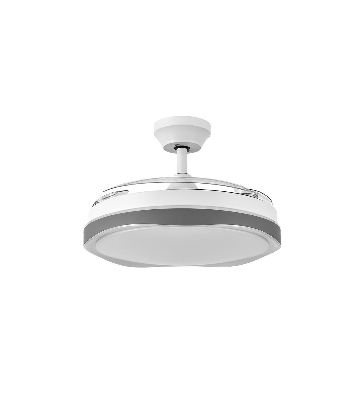 Ventilador Blondi DC 72W 7200Lm 3 Aspas Blanco/Plata CCT