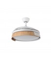 Ventilador Provenza DC 72W 7200Lm 3 Aspas Blanco/Haya CCT