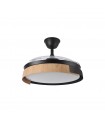 Ventilador Provenza DC 72W 7200Lm 3 Aspas Negro/Haya CCT