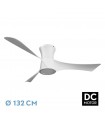 Ventilador de Techo TIANAS Blanco DC 18W 2250Lm 3 Aspas Blanco CCT