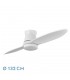 Ventilador de Techo NORDIC DC 24W 2400Lm 2 Aspas Blanco CCT