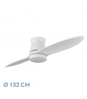 Ventilador de Techo NORDIC DC 24W 2400Lm 2 Aspas Blanco CCT