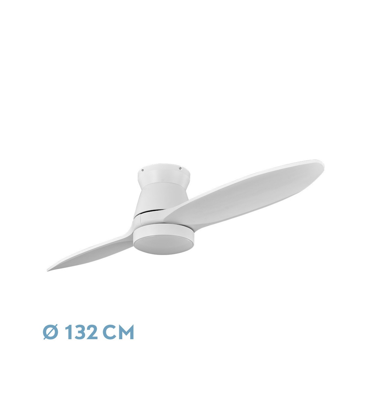 Ventilador de Techo NORDIC DC 24W 2400Lm 2 Aspas Blanco CCT