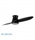 Ventilador de Techo NORDIC DC 24W 2400Lm 2 Aspas Negro CCT