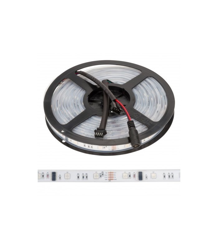 Tira Flexible LED DIGITAL 7.2W/m RGB SMD5050 IP65 DC 12V DIGITAL