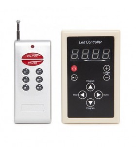 Controlador Tira Digital 12VDC IP25 con Mando a Distancia