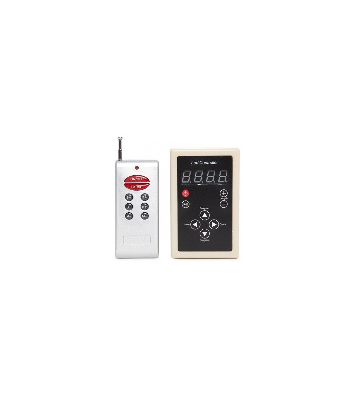 Controlador Tira Digital 12VDC IP25 con Mando a Distancia