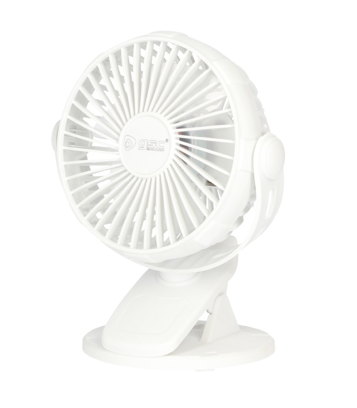 Mini ventilador USB tipo clip Fune 3W Blanco