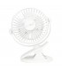 Mini ventilador USB tipo clip Fune 3W Blanco
