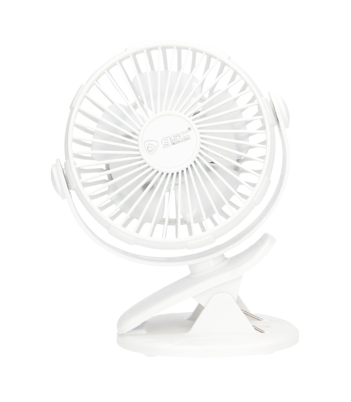 Mini ventilador USB tipo clip Fune 3W Blanco