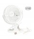 Mini ventilador USB tipo clip Fune 3W Blanco