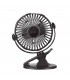 Mini ventilador USB tipo clip Fune 3W Negro
