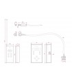 Controlador Tira Digital 12VDC IP25 con Mando a Distancia