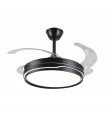 Ventilador LED Selina-L APP DC 72W 4 aspas 8000Lm Negro CCT
