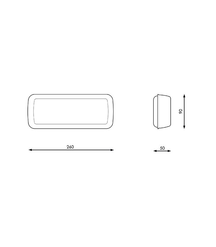 Emergencia LED 3W 280Lm 3Hrs 120º IP30 Sup/emp