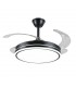 Ventilador LED Ambra-L APP DC 72W 4 aspas 8000Lm Negro CCT