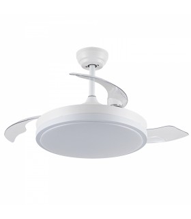 Ventilador Herben DC 68W 3300Lm 4 Aspas Blanco CCT
