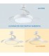 Ventilador Herben DC 68W 3300Lm 4 Aspas Blanco CCT