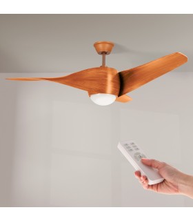 Ventilador de Techo Fanton Madera DC 18W 1450Lm 3 Aspas CCT
