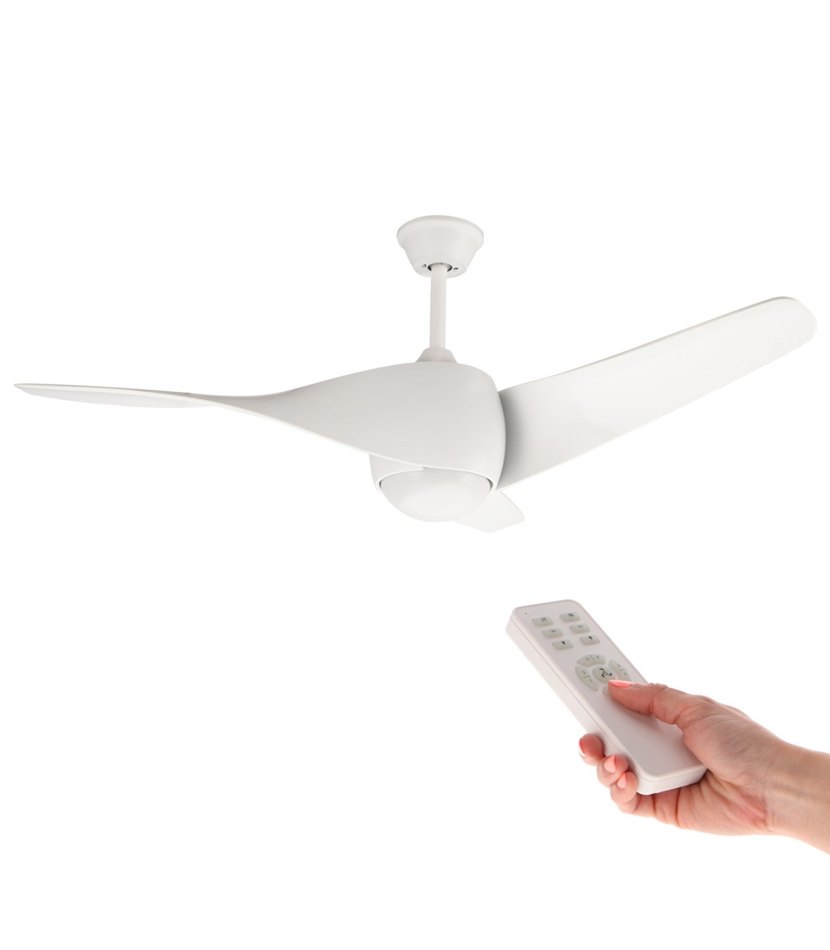 Ventilador de Techo Fanton Blanco DC 18W 1450Lm 3 Aspas CCT