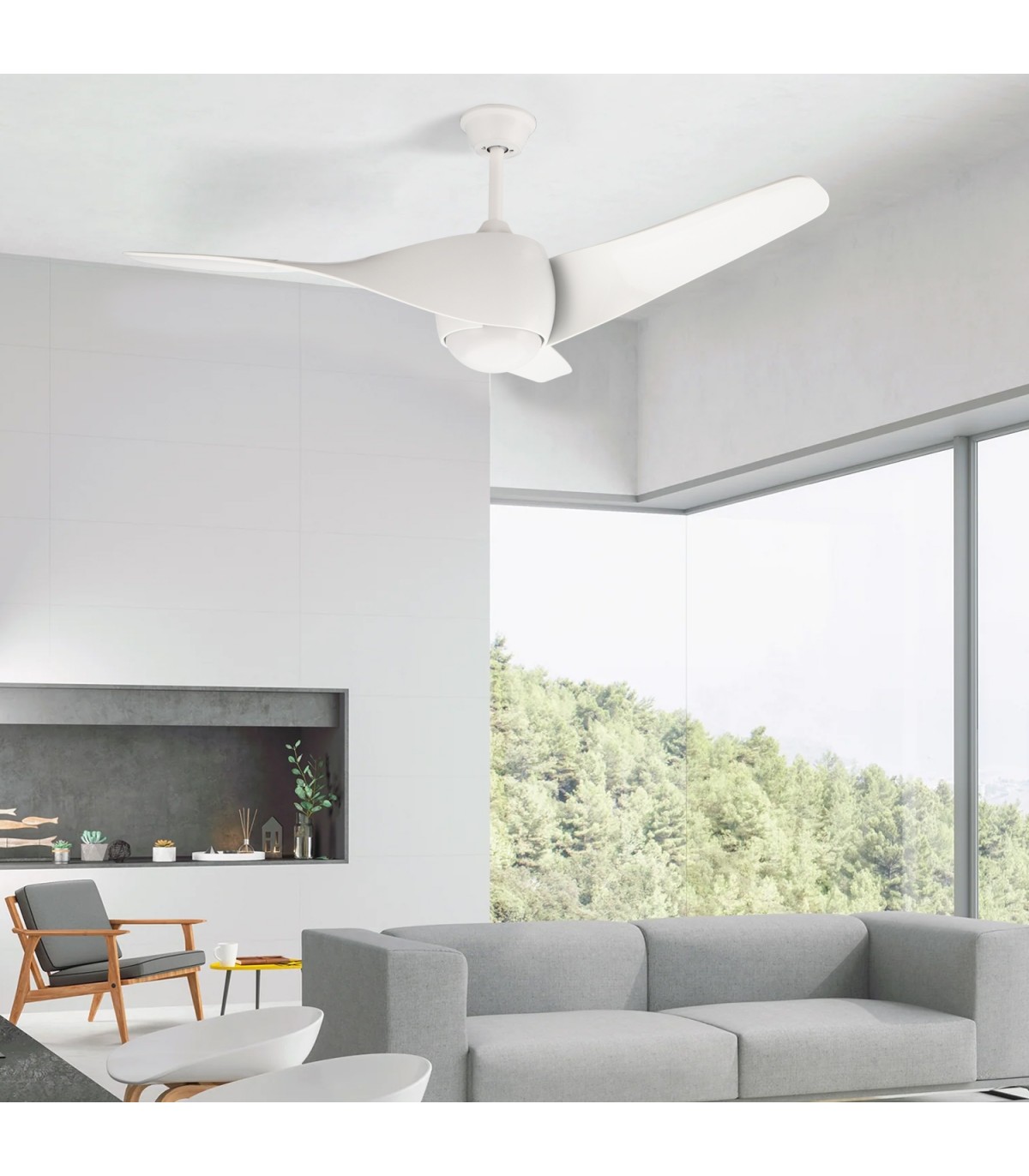 Ventilador de Techo Fanton Blanco DC 18W 1450Lm 3 Aspas CCT