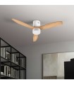 Ventilador White Energy DC Blanco 18W 1500Lm 3 Aspas Haya CCT