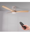 Ventilador White Energy DC Blanco 18W 1500Lm 3 Aspas Haya CCT