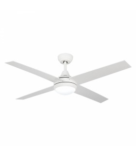 Ventilador de Techo Minimal Blanco DC 18W 1500Lm 4 Aspas CCT
