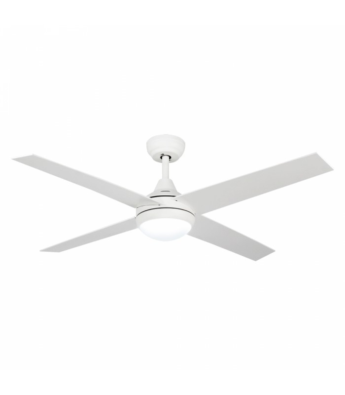 Ventilador de Techo Minimal Blanco DC 18W 1500Lm 4 Aspas CCT