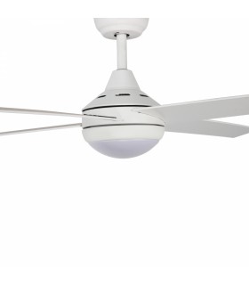 Ventilador de Techo Minimal Blanco DC 18W 1500Lm 4 Aspas CCT