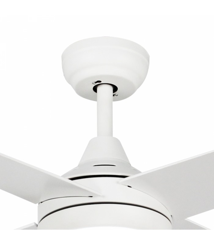 Ventilador de Techo Minimal Blanco DC 18W 1500Lm 4 Aspas CCT