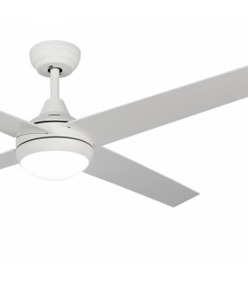 Ventilador de Techo Minimal Blanco DC 18W 1500Lm 4 Aspas CCT