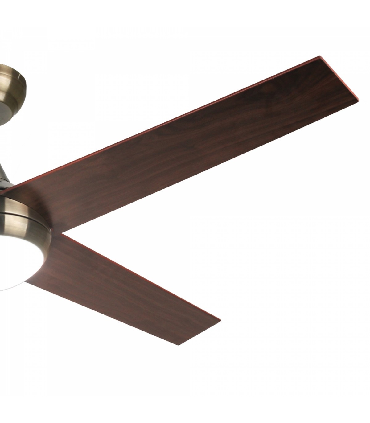 Ventilador de Techo Easymal Cuero DC 18W 1500Lm 4 Aspas Roble CCT