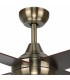 Ventilador de Techo Easymal Cuero DC 18W 1500Lm 4 Aspas Roble CCT
