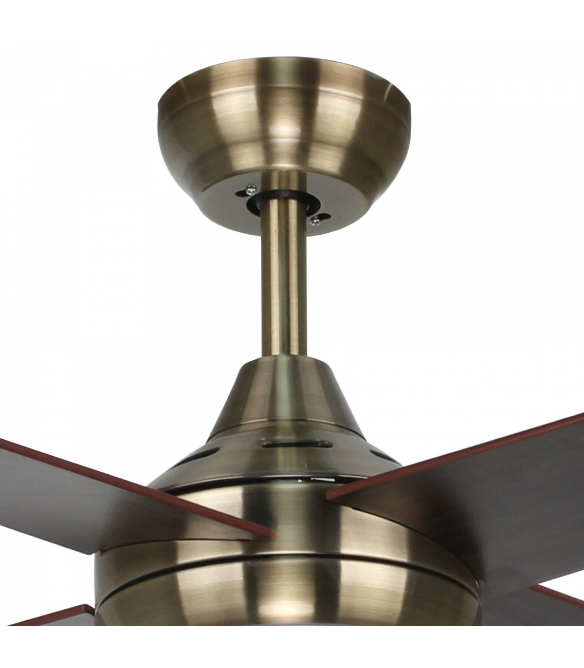 Ventilador de Techo Easymal Cuero DC 18W 1500Lm 4 Aspas Roble CCT