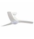 Ventilador de Techo Ivara Blanco DC 24W 2500Lm 4 Aspas CCT
